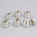 SILVER MEENA OVAL SHAPED KUMKUM DIBBI IN SILVER MATERIAL