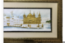 Premium Golden Temple Wall Decor Frame for Home & Prayer Room