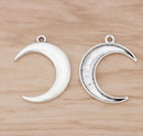 Silver moon lockets