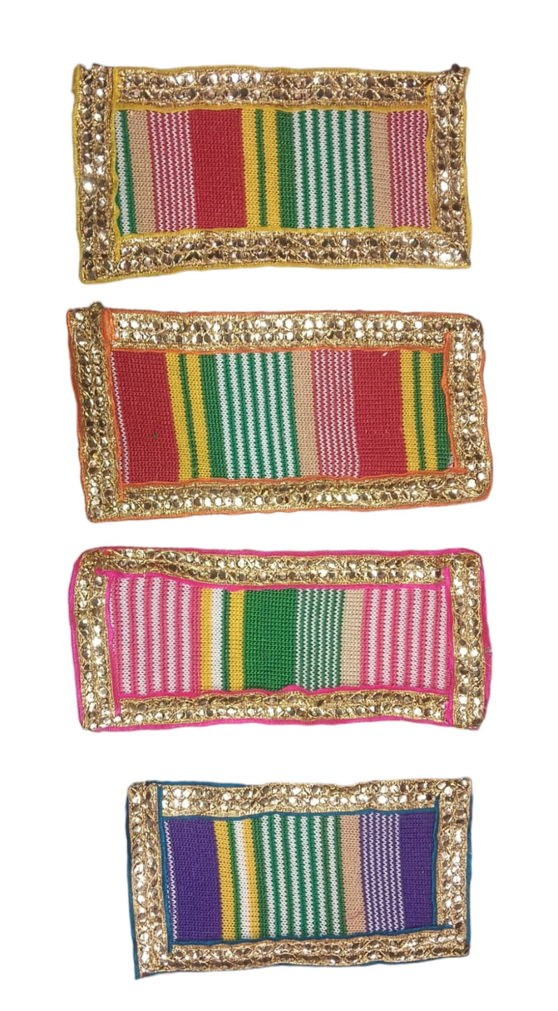 Rectangular Aasan - Multicolour