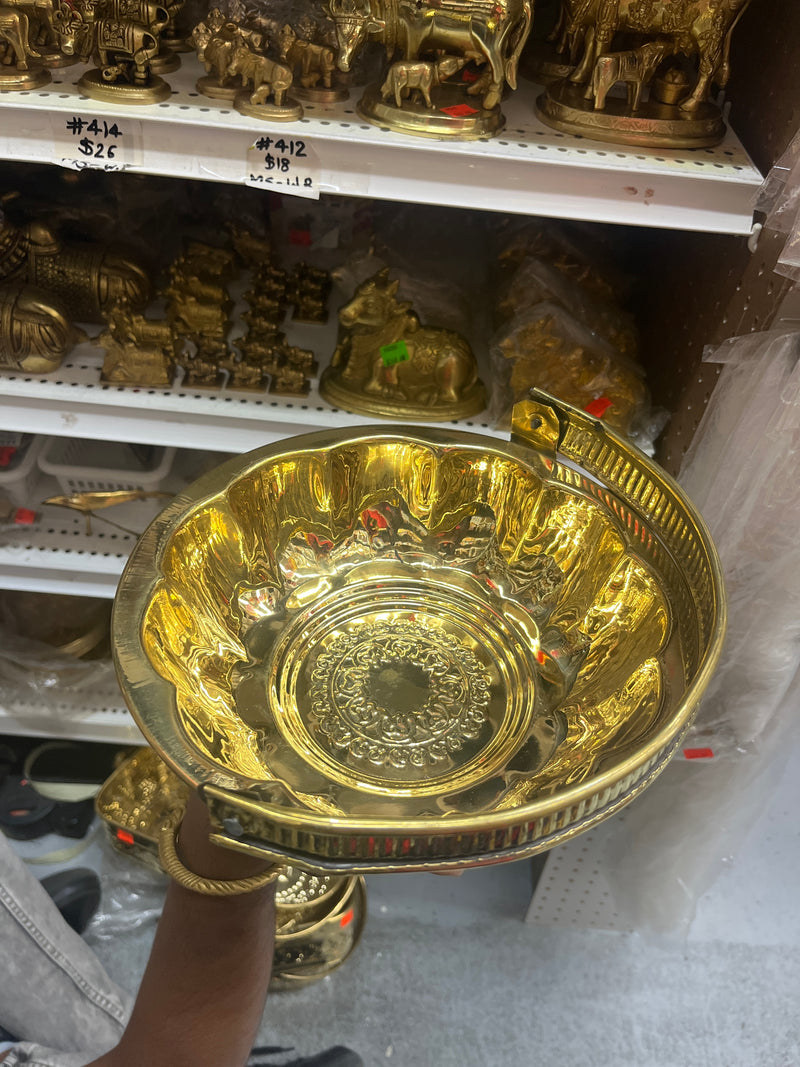 LOTUS BRASS BASKET-9"