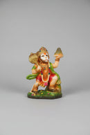 A colorful Hindu deity statue of Lord Hanuman ji.