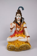 A seated Shiva statue 