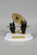 Polyresin Lord Krishna Hand Holding Flute Statue