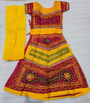 Baby Girls Navratri & Janmashtami Radha Lehenga Choli Set – Traditional Mirror Work Costume
