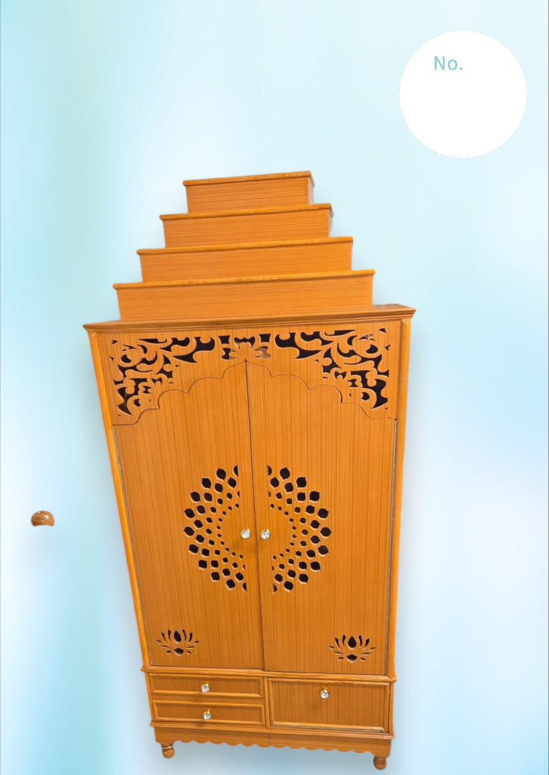 SAT.PUJA MANDIR FULLL DOOR KAMAL+ ROUND JALI IN MIDDLE