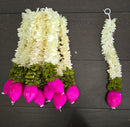 Artificial Lotus Flower String for Home, Pooja & Wedding Decoration