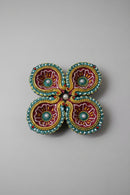 Four decorative Diwali clay Diya