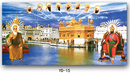 Golden Temple and Ten Sikh Gurus Spiritual Canvas Wall Art