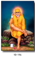Shirdi Sai Baba Blessing Pose Spiritual  Wall Art