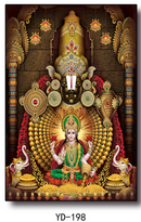 Lord Venkateswara & Goddess Lakshmi Spiritual  Wall Art