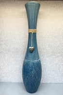 blue color Wooden Vase