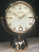 Dpauls Vintage Globe Tabletop Clock with Gyroscope Ring Base