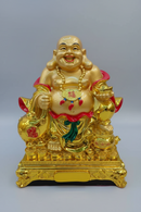Golden Kubera Laughing Budha With Pot