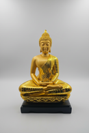 Meddition Lord Gautam Budha In Golden Color