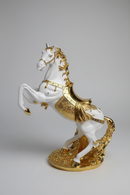 white Golden Horse Figur  for home decor