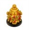 Golden Polyresin Laughing Buddha Statue - Size 4