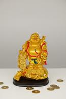 Standing Laughing Budha With Coins