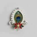 Mini Handcrafted God Kalgi | Elegant Deity Turban Ornament for Laddu Gopal, Kanha Ji, and Ganesh Idols