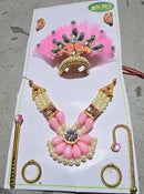 Handcrafted God Mukut & Shringar Set | Decorative Deity Crowns for Laddu Gopal, Radha Krishna, Mata Rani ,Ganesh Idols,Sai Baba