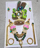 Handcrafted God Mukut & Shringar Set | Decorative Deity Crowns for Laddu Gopal, Radha Krishna, Mata Rani ,Ganesh Idols,Sai Baba