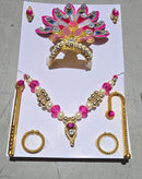 Handcrafted God Mukut & Shringar Set | Decorative Deity Crowns for Laddu Gopal, Radha Krishna, Mata Rani ,Ganesh Idols,Sai Baba