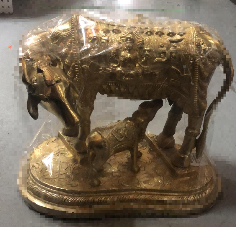 Cow and Calf Brass