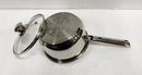 Steel Sauce Pan with glass  Lid (Induction Base)