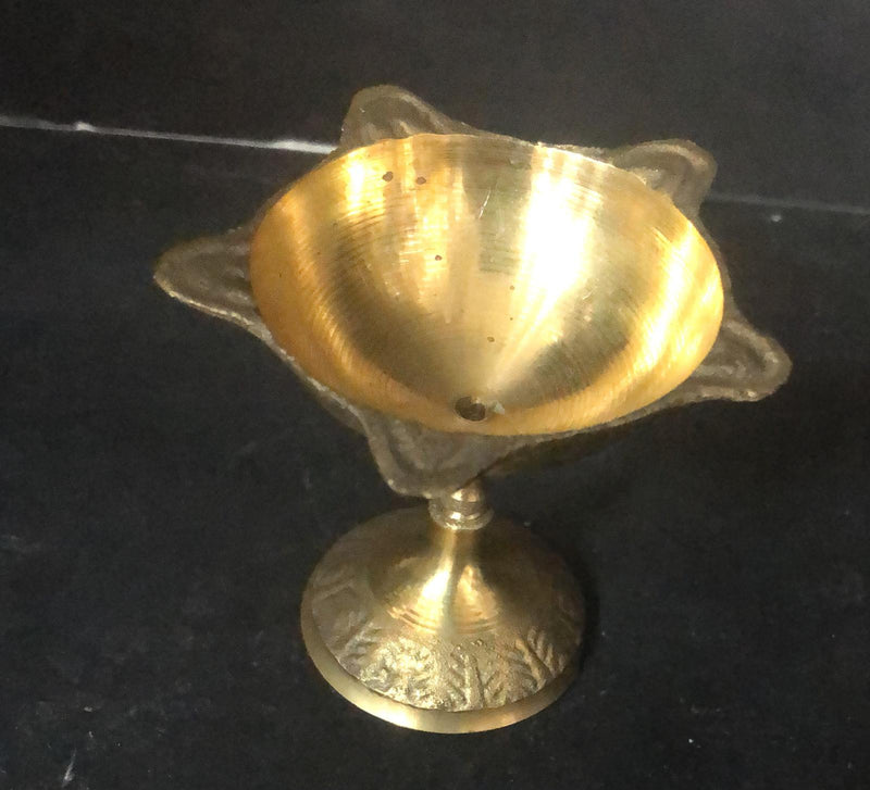 Brass 5 Mukhi Diya