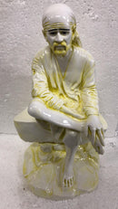 Sri Sai Baba murti_white light green combination