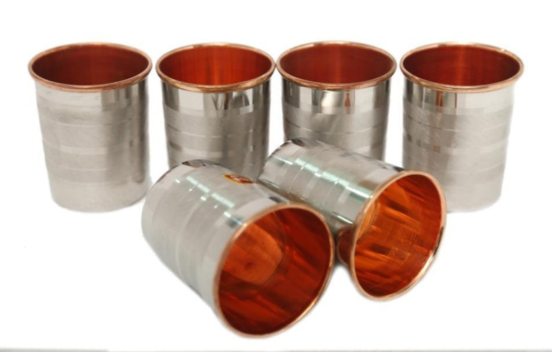 Copper & Steel Water Glass