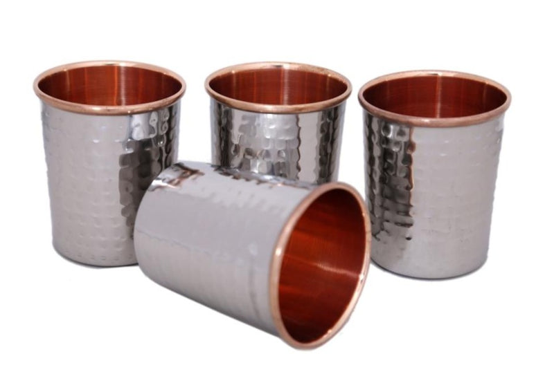 Copper & Steel Water Glass