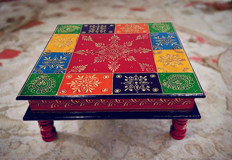 Puja Bazot / Chowki (Multi-Colour)