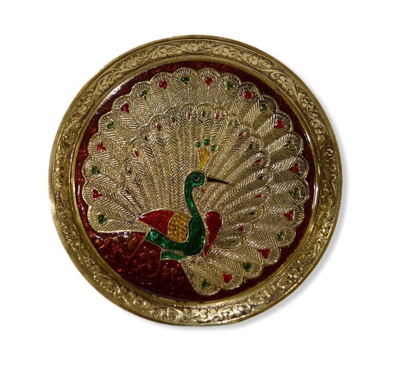 Brass Plate Fancy Peacock