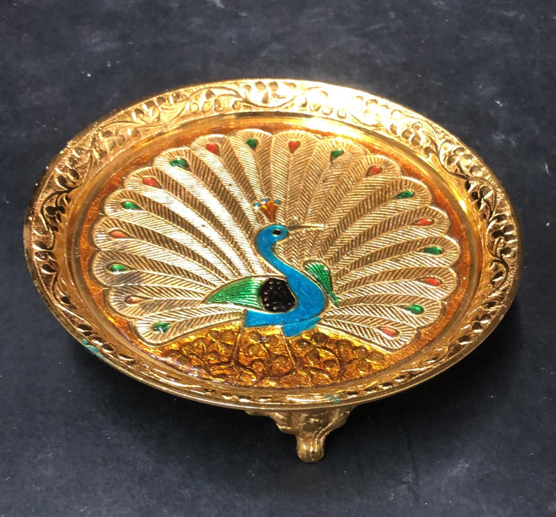 Brass Plate Fancy Peacock