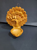 Clay Diya Hanging Peacock