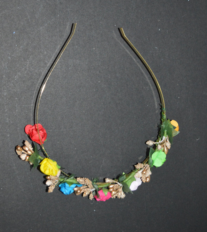 Pom Pom Hair Band (Flower Jewellery)