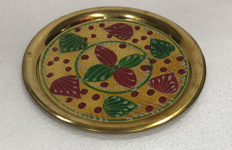 Brass Colored Thali