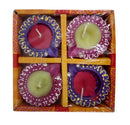 CLAY DIYA-4 PCS WAX DIYA