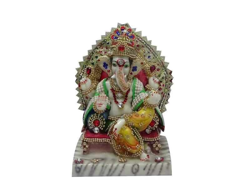 Ganesh Ji on Singhasen/Murti