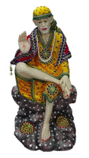 Sai baba mutistone murti_yellow(24 inch)