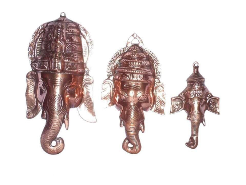 Wall-Hanging-Ganpati Ji face -3 pcs set