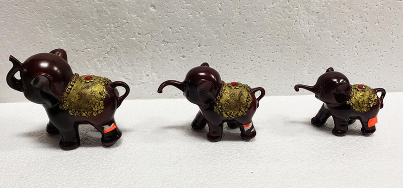 Set of Three Elephants