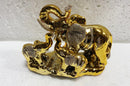 Three Elephants Attached (Golden)