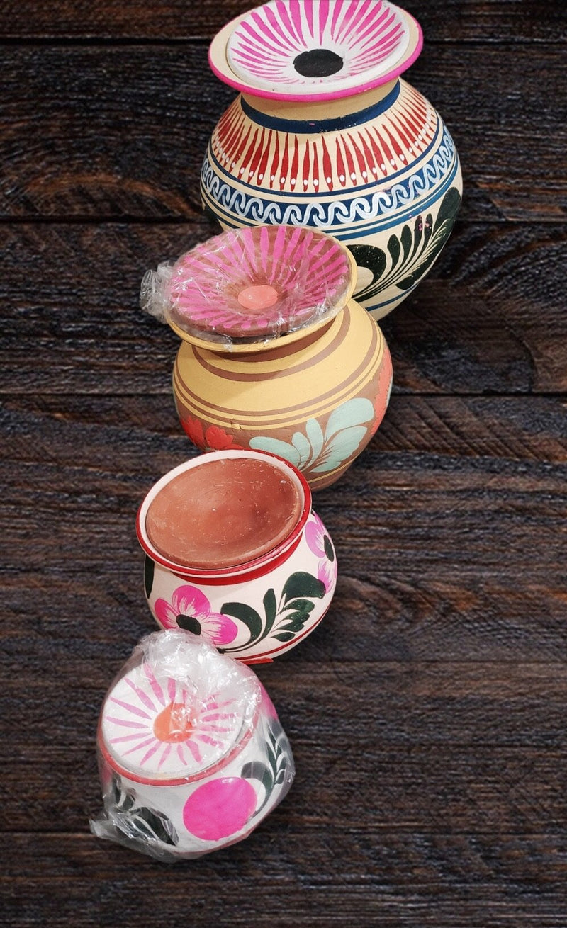 Clay pot-Matki-Colored